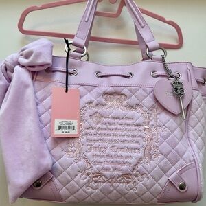 Juicy Couture Lavender Quilted Tote
